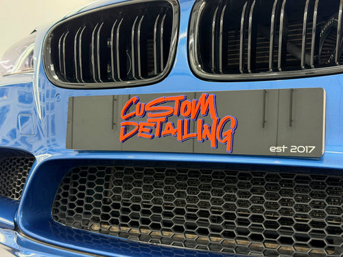 Custom Show Plate with Raised 3D Logo | Personalised Display Number Plate