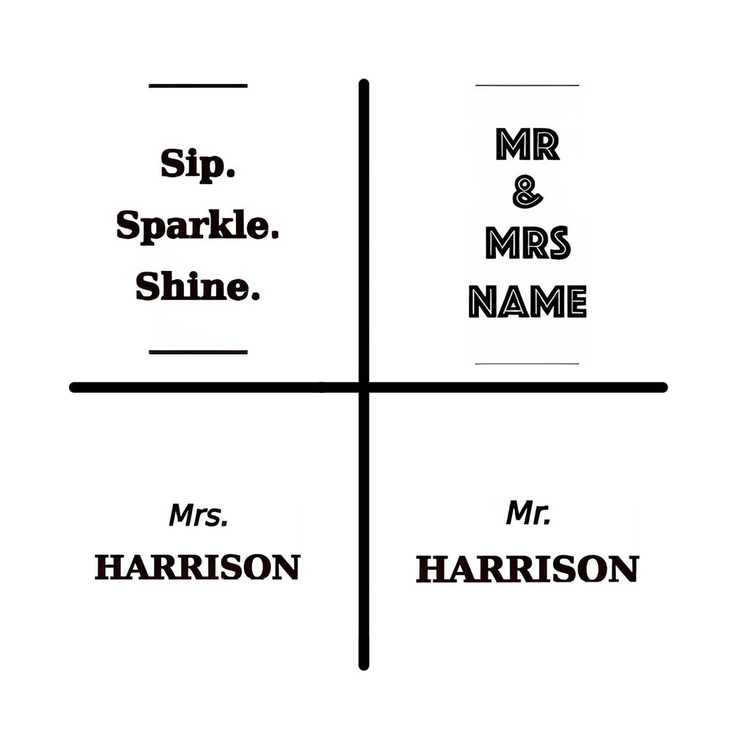 Engraved Personalised Champagne Flute