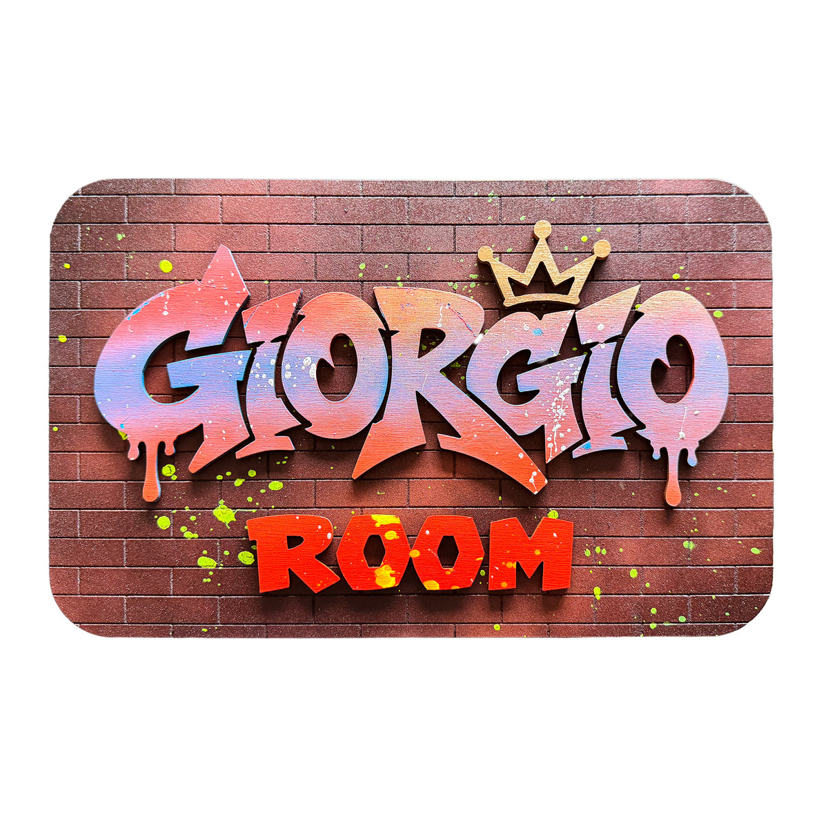 Personalised Graffiti Name Sign – Custom Bedroom & Door Sign