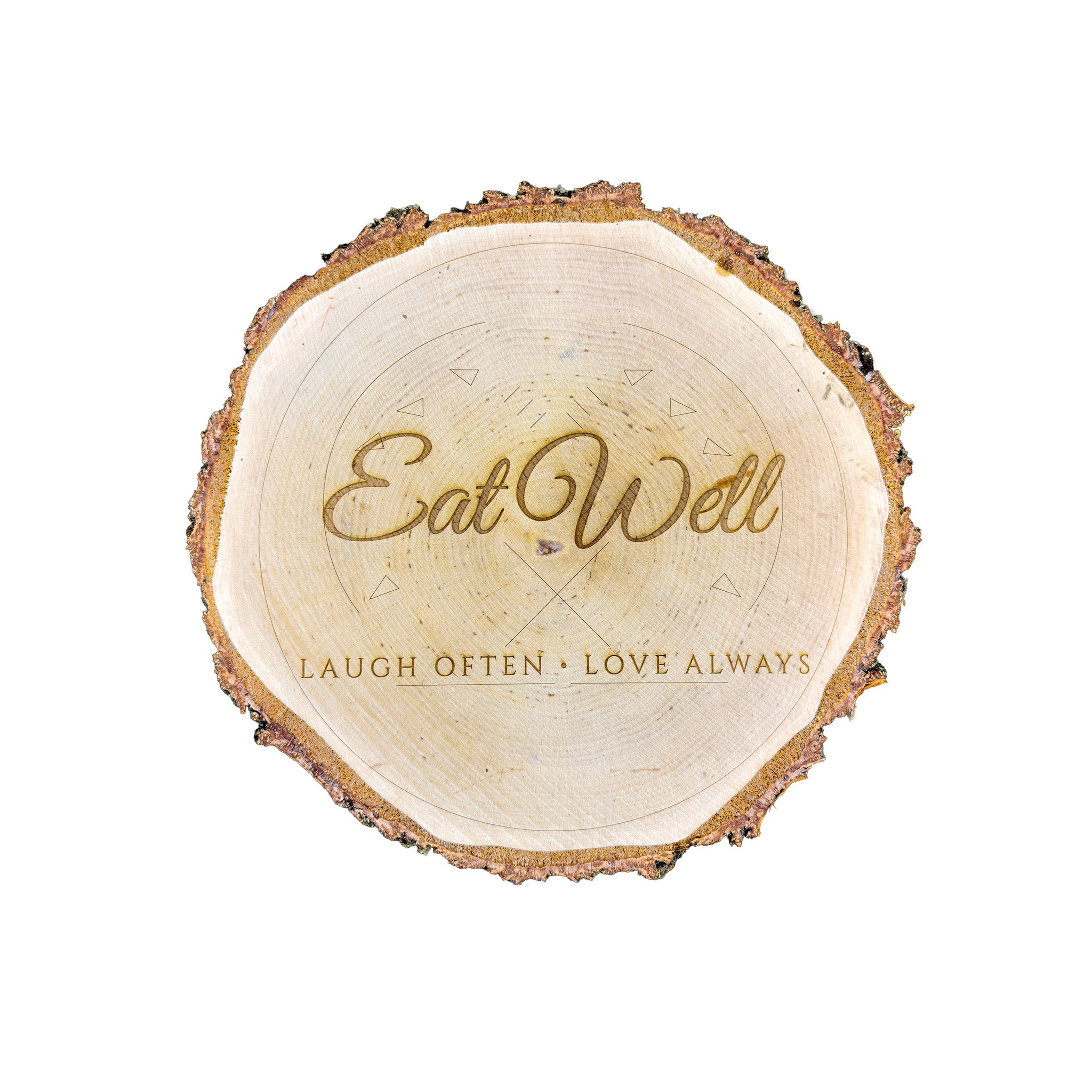 Large Birch Wood Slice – Custom Engraved