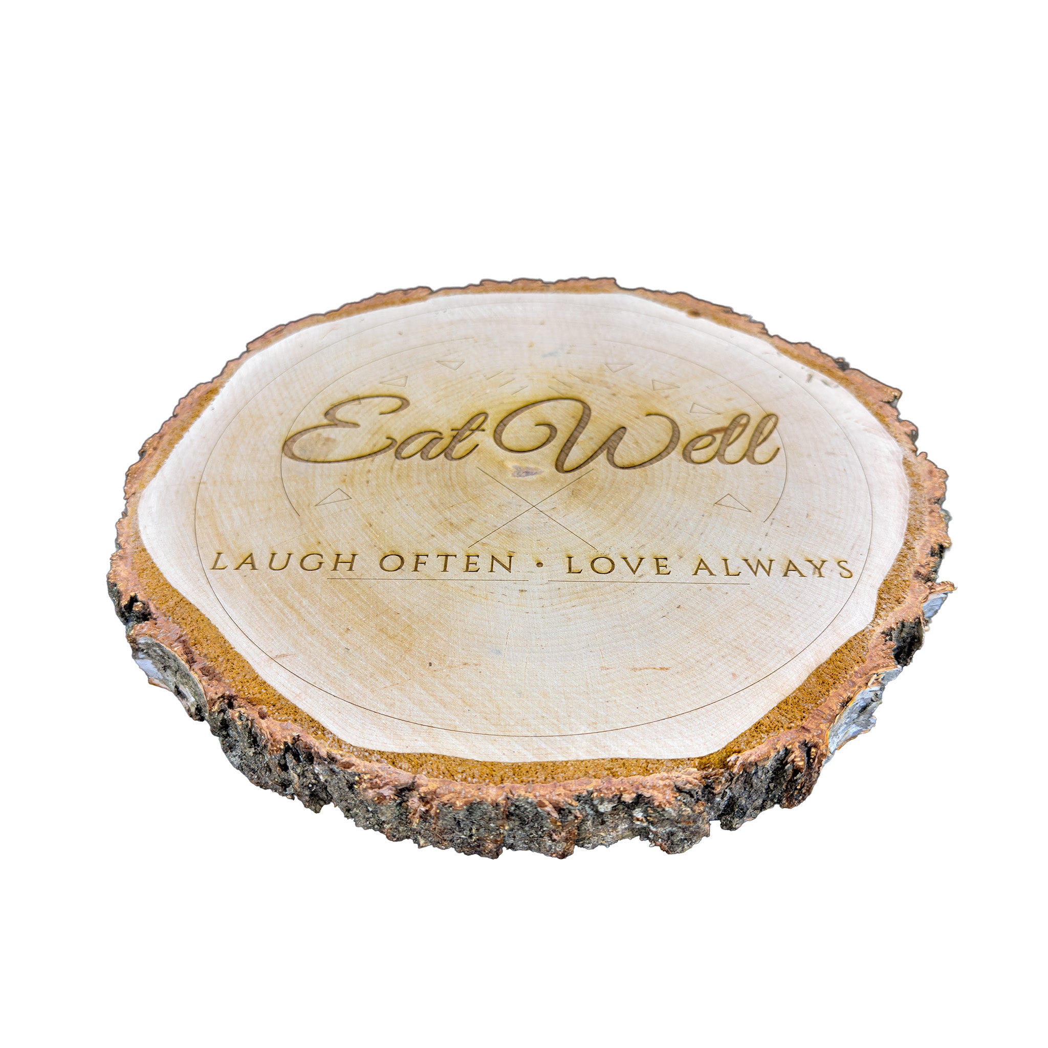 Large Birch Wood Slice – Custom Engraved