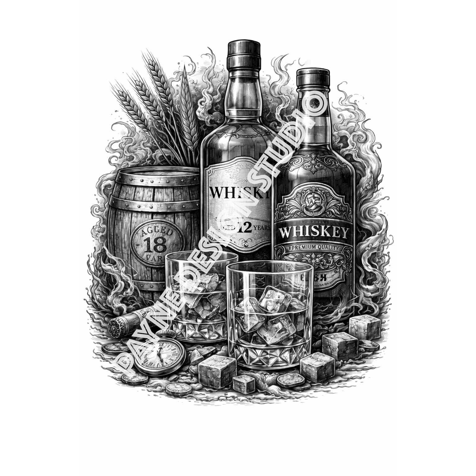 Engraved Hip Flask – Black Stainless Steel