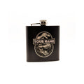 Engraved Hip Flask – Black Stainless Steel