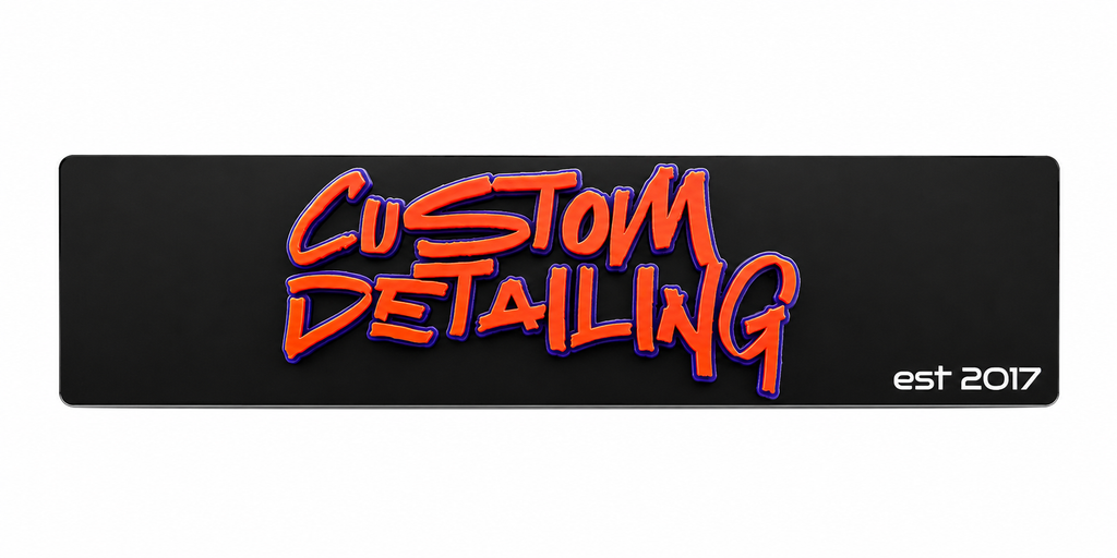 Custom Show Plate with Raised 3D Logo | Personalised Display Number Plate