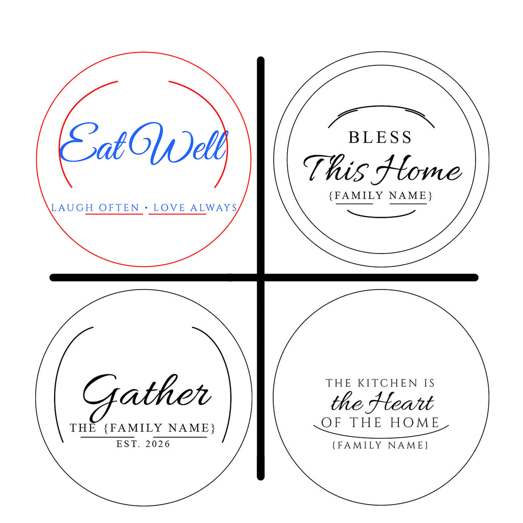 Large Birch Wood Slice – Custom Engraved