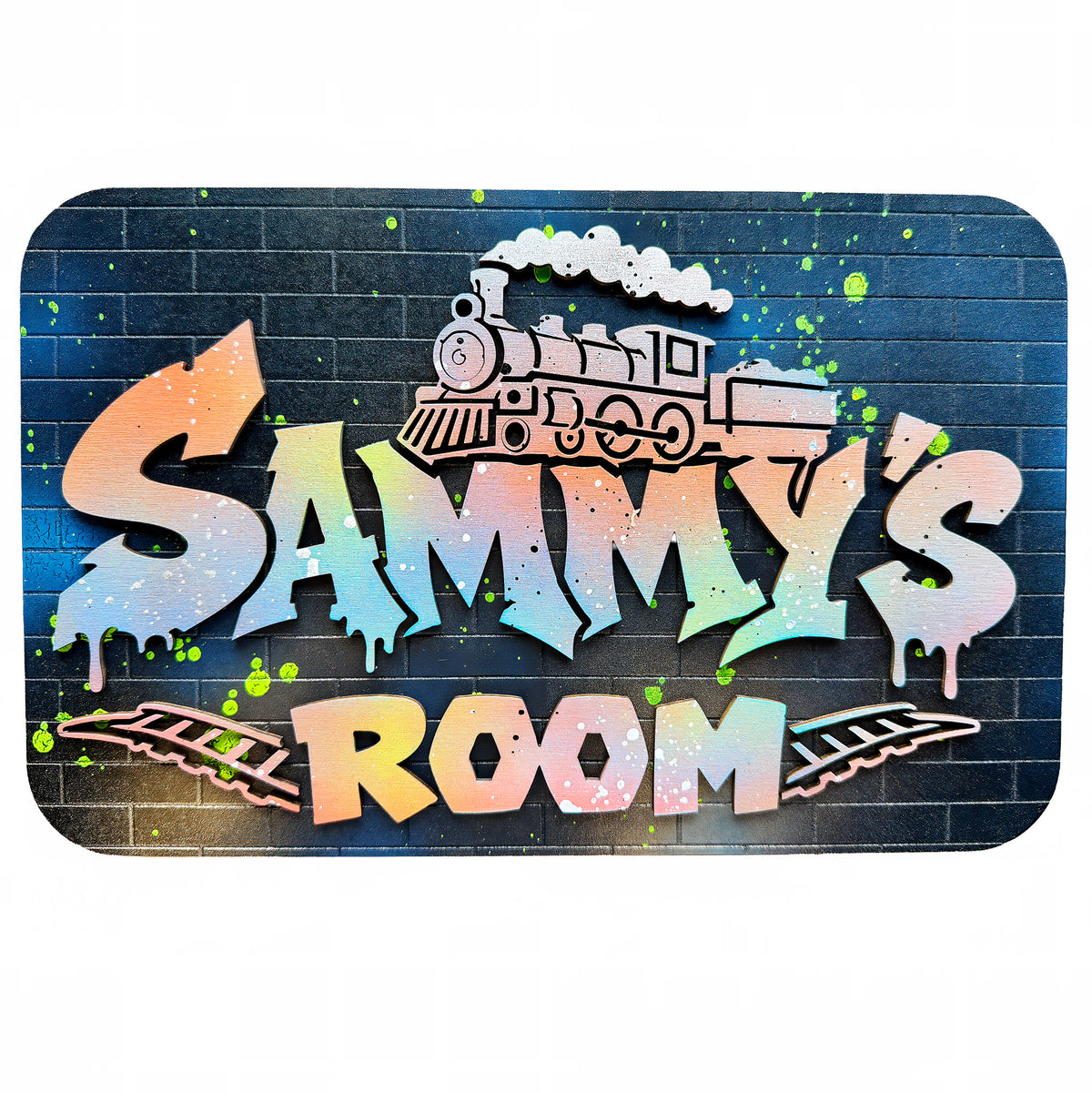 Personalised Graffiti Name Sign – Custom Bedroom & Door Sign